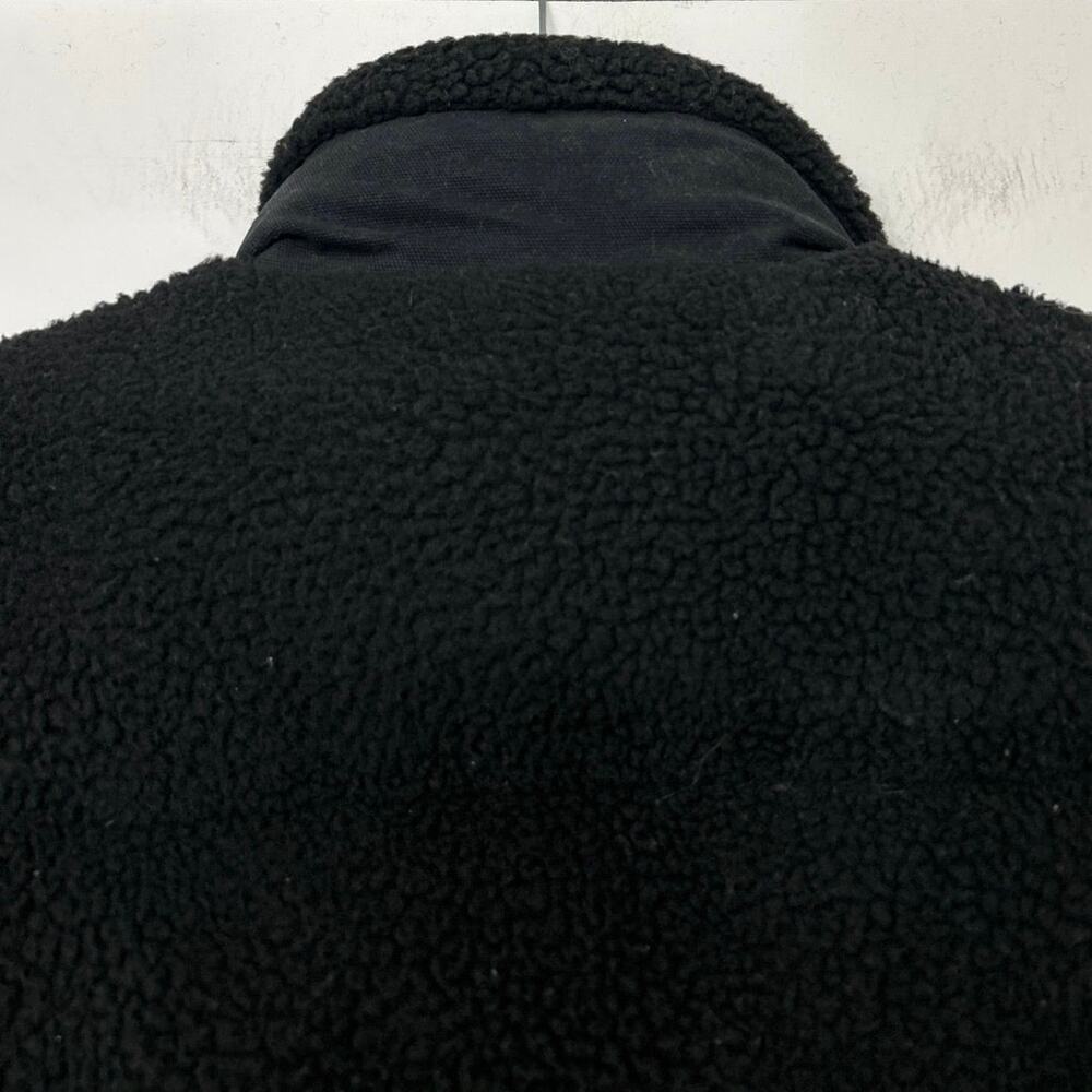 Dickies Mount Hope Sherpa Puffer Jacket Knit Black Women’s Small Cozy Winter - Picture 12 of 16